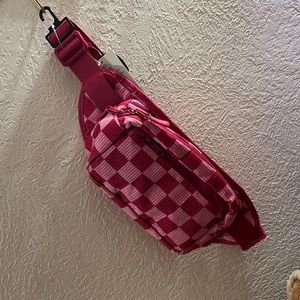 No Boundaries Rectangular Checkered Fannypack/Belt Bag NWT